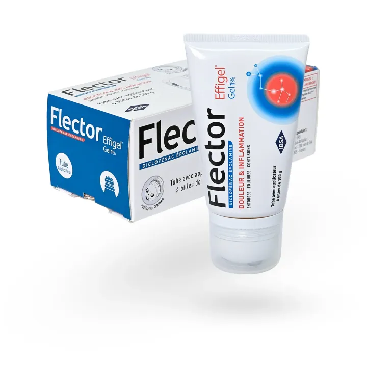 Flector Effigel 1 % anti-inflammatoire Diclofénac 100 g | Pharmacie en ligne