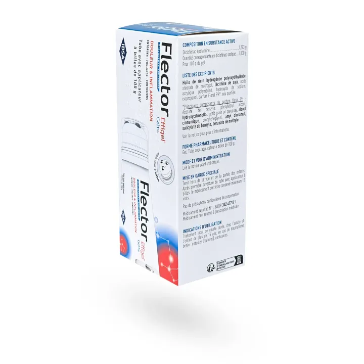 Flector Effigel 1 % anti-inflammatoire Diclofénac 100 g | Pharmacie en ligne