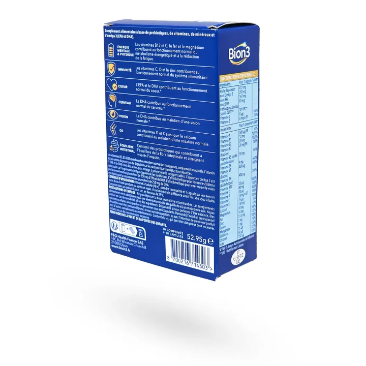 Bion Multi & Oméga 3 – Cœur, cerveau, vision & immunité | Pharmacie en ligne