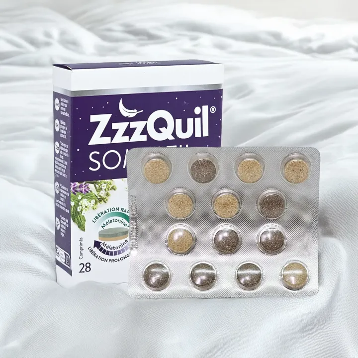 ZZZQuil Sommeil Nuit Complète | Mélatonine & Plantes pour un sommeil réparateur