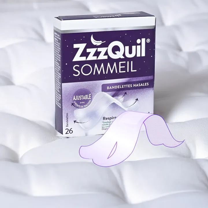 ZzzQuil Sommeil Bandelettes Nasales – Anti-ronflement | Pharmacie en ligne