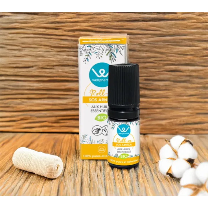 Roll-on SOS Arnica huiles essentielles BIO Wellpharma 5 ml | Pharmacie en ligne