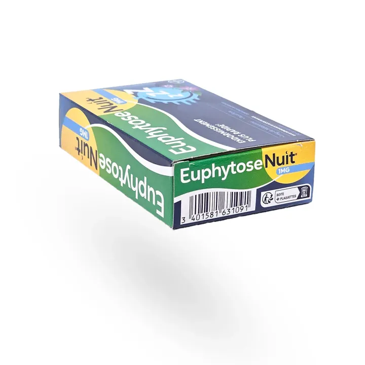 Euphytose Nuit 30 comprimés 1 mg Mélatonine et passiflore | Pharmacie en ligne
