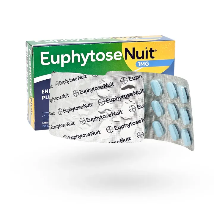 Euphytose Nuit 30 comprimés 1 mg Mélatonine et passiflore | Pharmacie en ligne