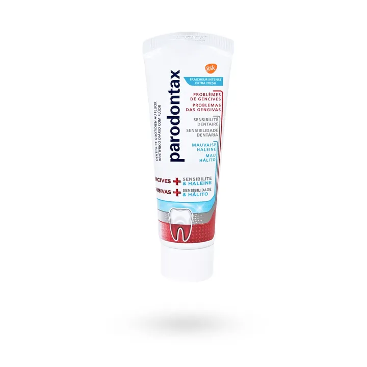Dentifrice Parodontax Gencives + Sensibilité & Haleine fraîcheur intense 75 ml | Pharmacie en ligne
