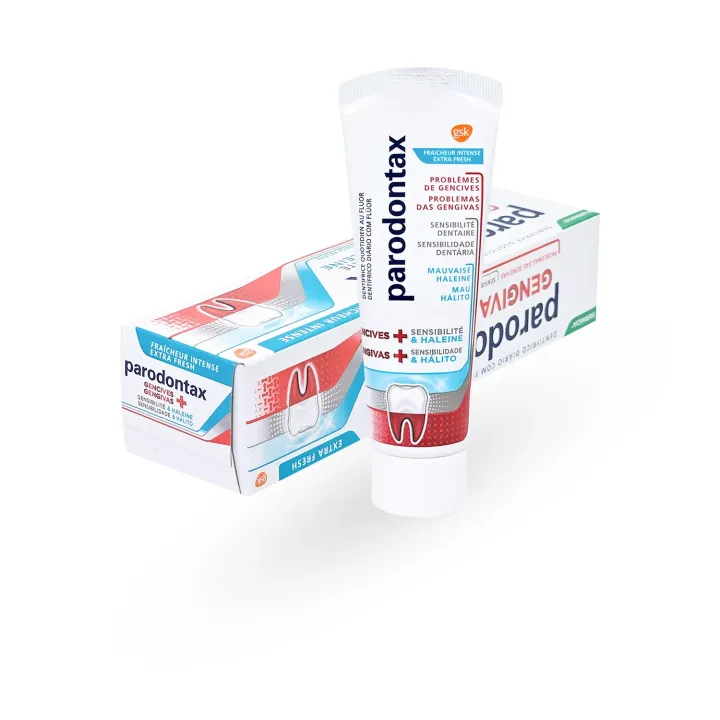Dentifrice Parodontax Gencives + Sensibilité & Haleine fraîcheur intense 75 ml | Pharmacie en ligne