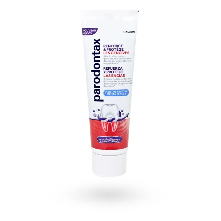 Parodontax Renforce & Protège 75 ml – Dentifrice à l’acide hyaluronique | Pharmacie en ligne