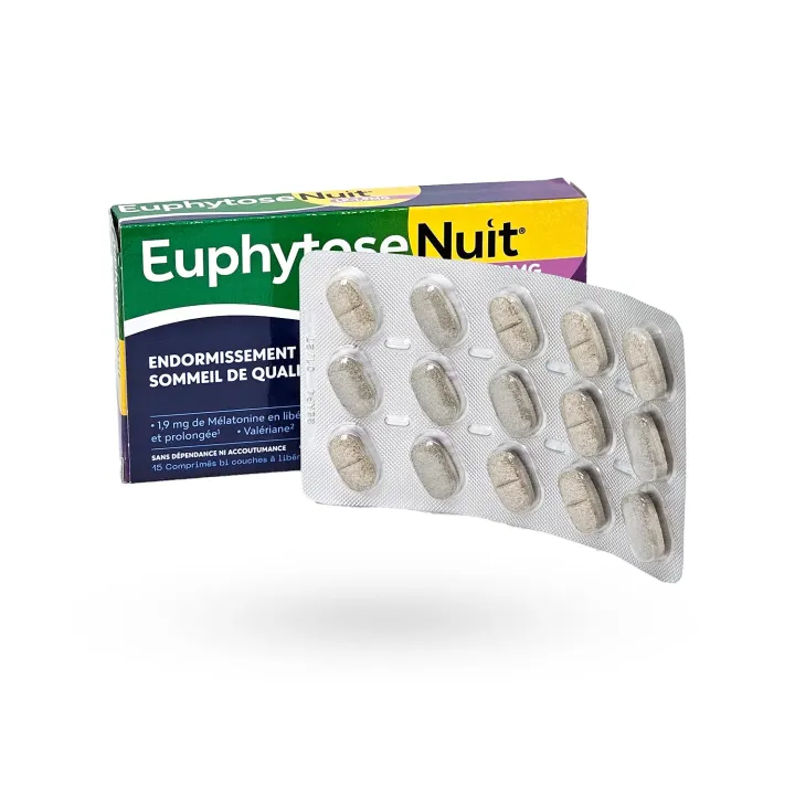Euphytose Nuit LP-1,9 mg 15 ou 30 comprimés | Pharmacie en ligne
