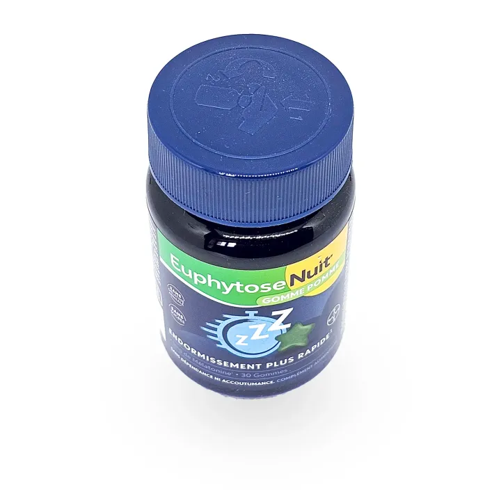 Euphytose Nuit Pomme 30 gommes – Mélatonine 1 mg | Pharmacie en ligne