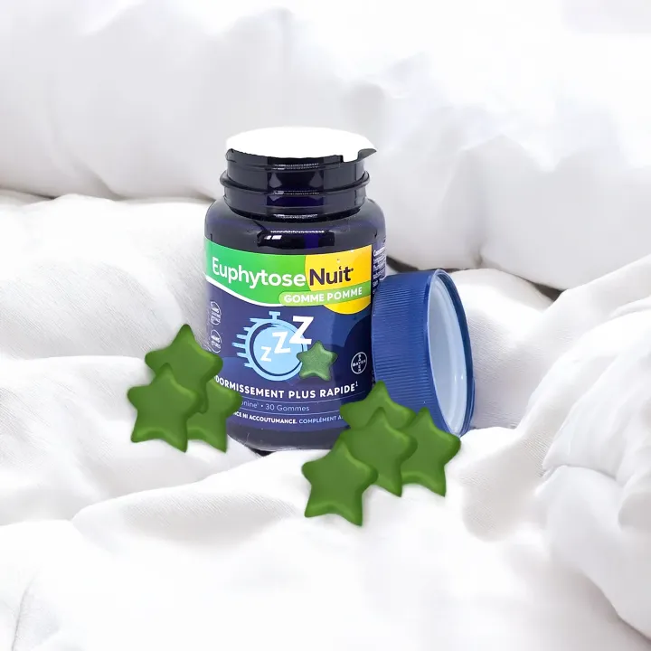 Euphytose Nuit Pomme 30 gommes – Mélatonine 1 mg | Pharmacie en ligne