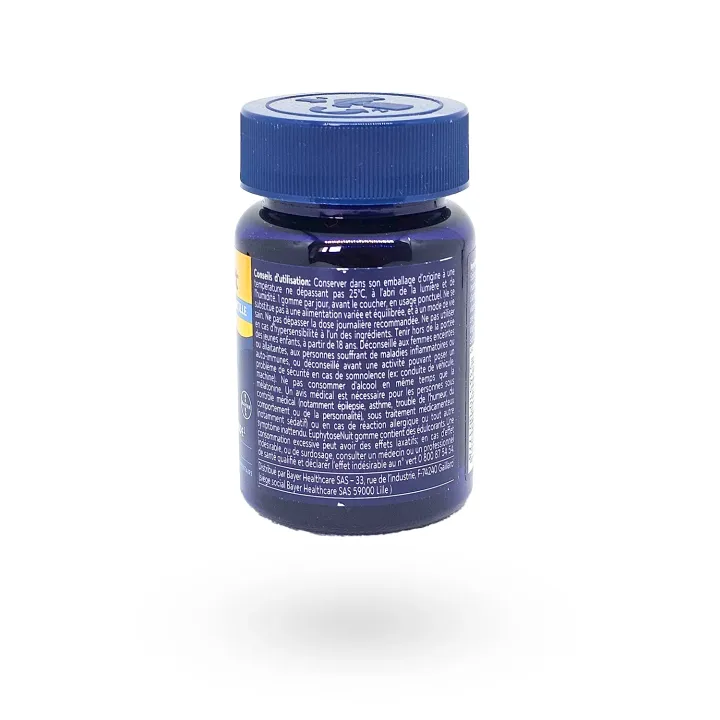 Euphytose Nuit Myrtille 30 gommes – Mélatonine 1 mg | Pharmacie en ligne