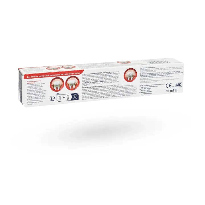 Dentifrice Parodontax Herbal Sensation Menthe Mélisse 75 ml – Gencives sensibles