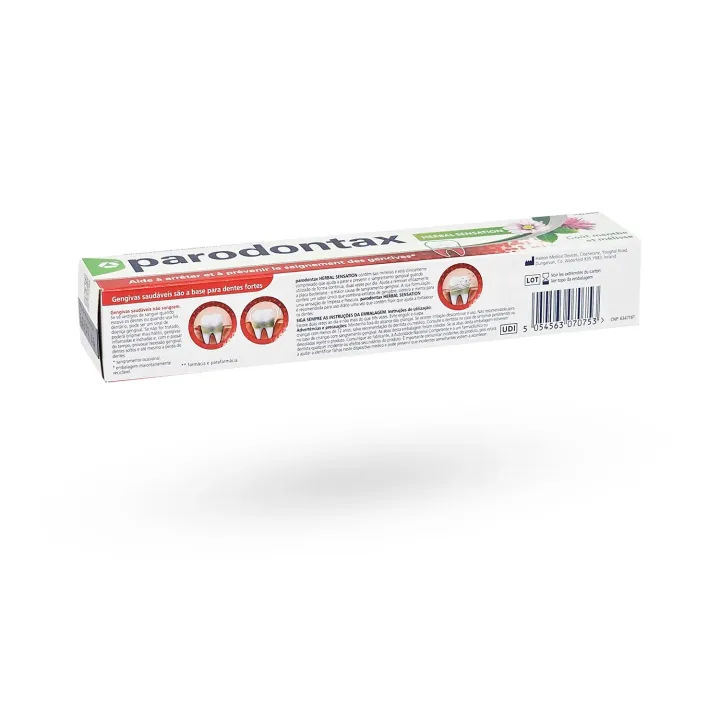 Dentifrice Parodontax Herbal Sensation Menthe Mélisse 75 ml – Gencives sensibles