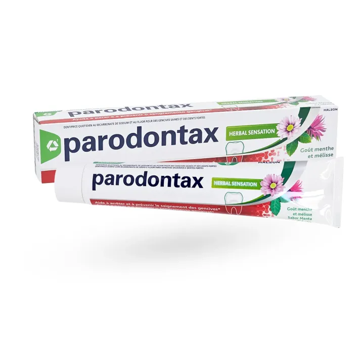 Dentifrice Parodontax Herbal Sensation Menthe Mélisse 75 ml – Gencives sensibles