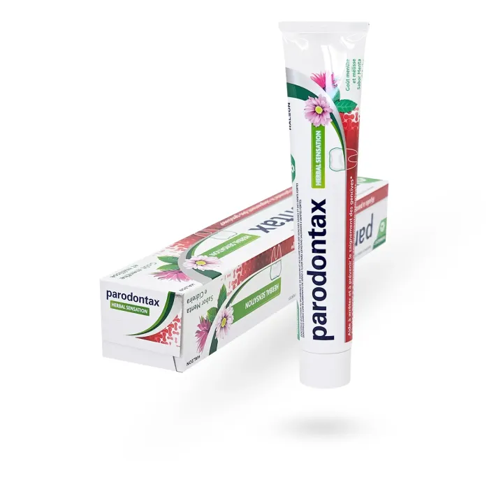 Dentifrice Parodontax Herbal Sensation Menthe Mélisse 75 ml – Gencives sensibles