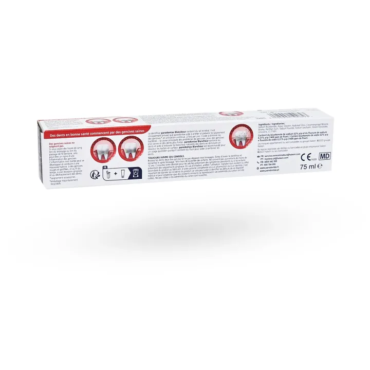 Dentifrice Parodontax Blancheur 75 ml – Gencives sensibles et dents blanches