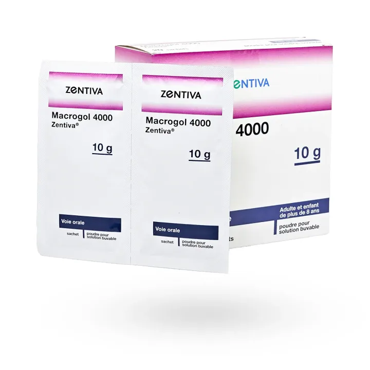Macrogol 4000 Zentiva 10 g – Laxatif osmotique constipation | Pharmacie en ligne