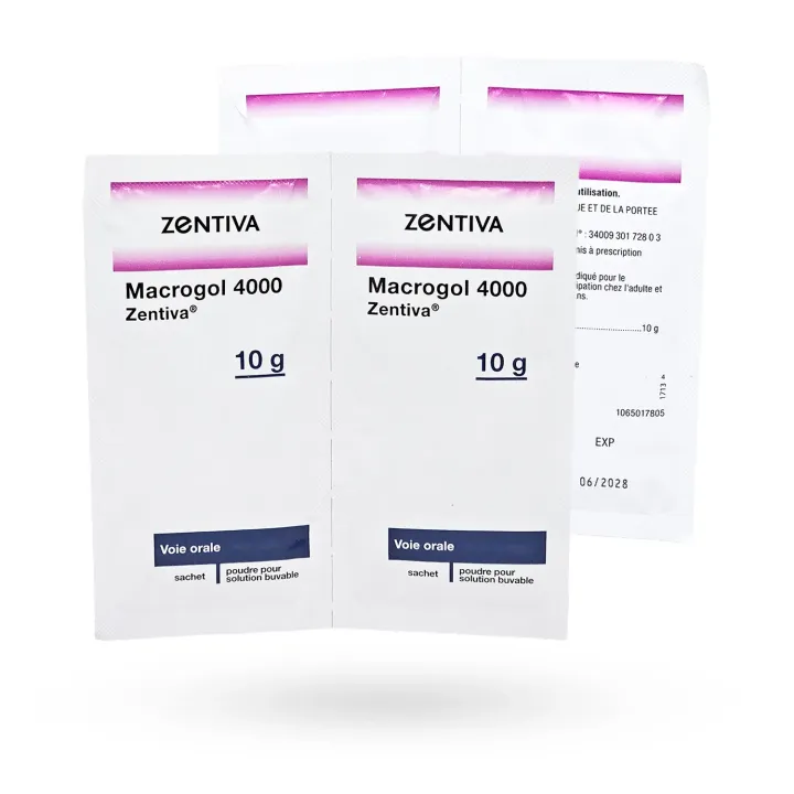 Macrogol 4000 Zentiva 10 g – Laxatif osmotique constipation | Pharmacie en ligne