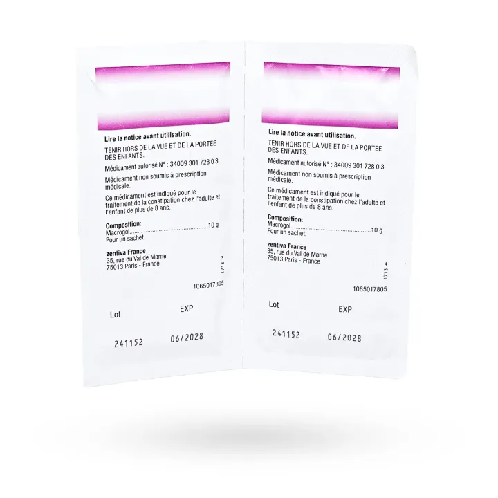 Macrogol 4000 Zentiva 10 g – Laxatif osmotique constipation | Pharmacie en ligne