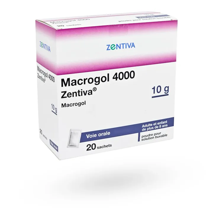 Macrogol 4000 10 g Zentiva 20 sachets constipation