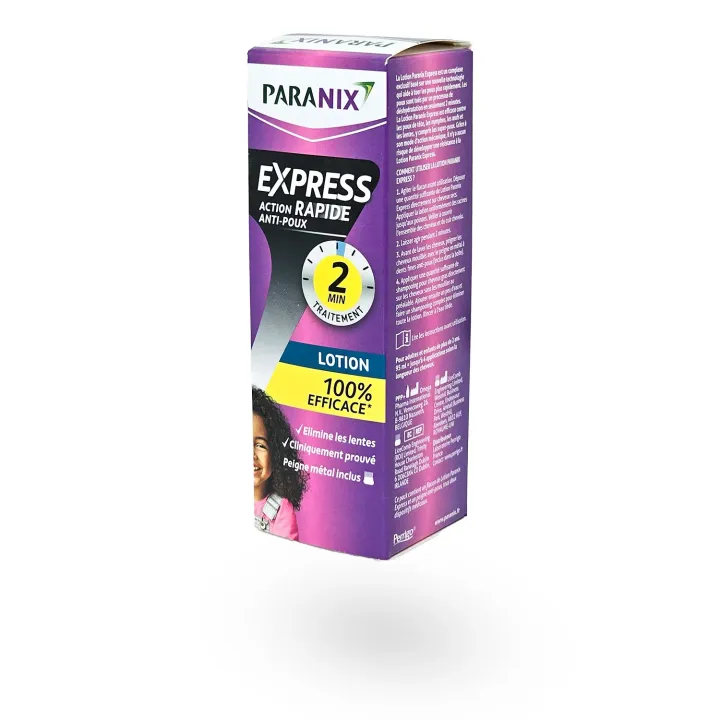 Paranix Express Lotion 2 minutes 95 ml | Traitement anti-poux & lentes sans insecticide – Pharmacie en ligne