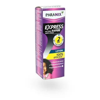 Paranix Express lotion action rapide anti-poux traitement 2 min peigne inclus 95 ml