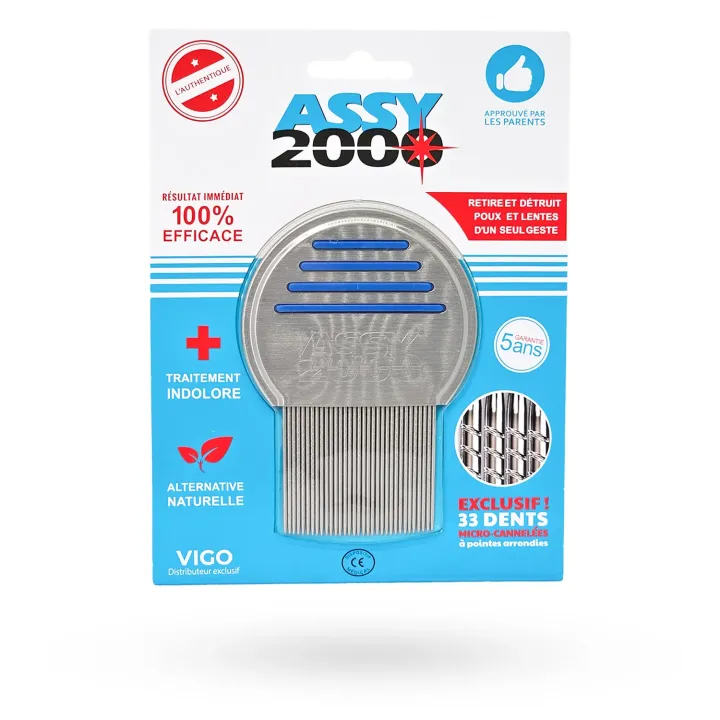 Assy 2000 peigne anti-poux et lentes - Medivision