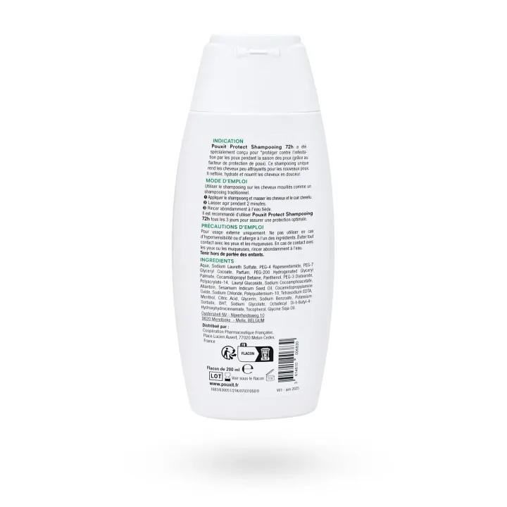 Pouxit Protect Shampooing Lavant 72h – Anti-poux Préventif 200 ml | Pharmacie en ligne