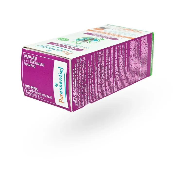 Puressentiel Anti-Poux Shampooing Masque 2 en 1 – Traitement Naturel Anti-Poux 150 ml | Pharmacie en ligne