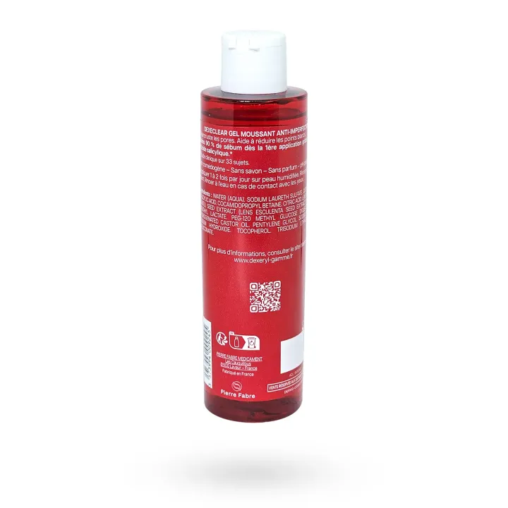 Gel moussant anti‑imperfections Dexeclear Dexeryl 200 ml/400 ml– Nettoyant anti‑acné | Pharmacie en ligne