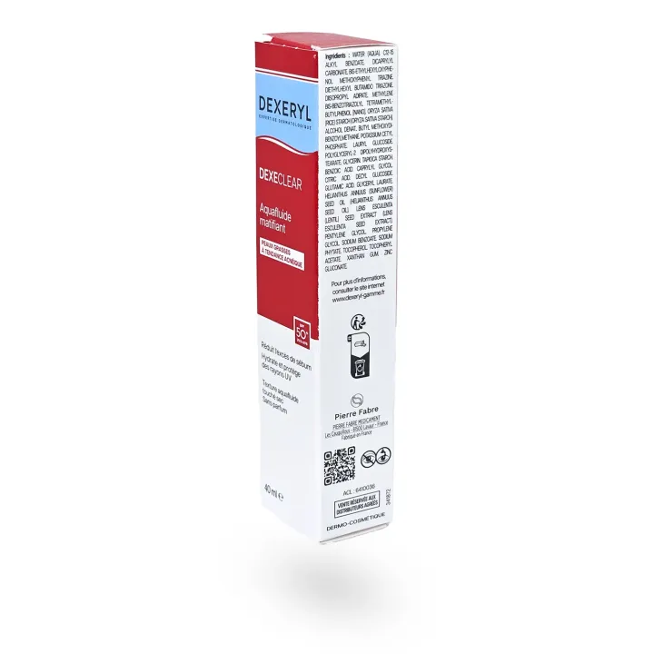 Aquafluide matifiant SPF 50+ Dexeclear Dexeryl – Soin matifiant | Pharmacie en ligne