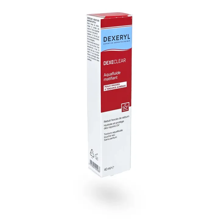 Aquafluide matifiant SPF 50+ Dexeclear Dexeryl – Soin matifiant | Pharmacie en ligne