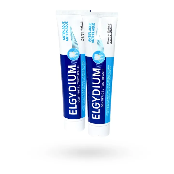 Elgydium dentifrice antiplaque Carbonate de Calcium et chlorhexidine | 50 ml, 75 ml ou lot de 2 x 75 ml