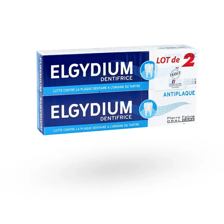 Elgydium dentifrice antiplaque Carbonate de Calcium et chlorhexidine | 50 ml, 75 ml ou lot de 2 x 75 ml
