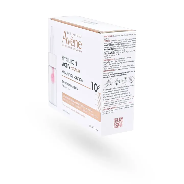 Avène Hyaluron Activ PROCEDURE Hexapeptide Solution 10% | Sérum tenseur anti-âge 14 jours