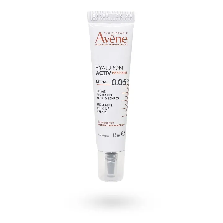 Avène Hyaluron Activ PROCEDURE Retinal 0,05% | Crème micro-lift yeux & lèvres 15 ml