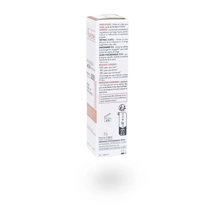 Avène Hyaluron Activ PROCEDURE Retinal 0,05% | Crème micro-lift yeux & lèvres 15 ml