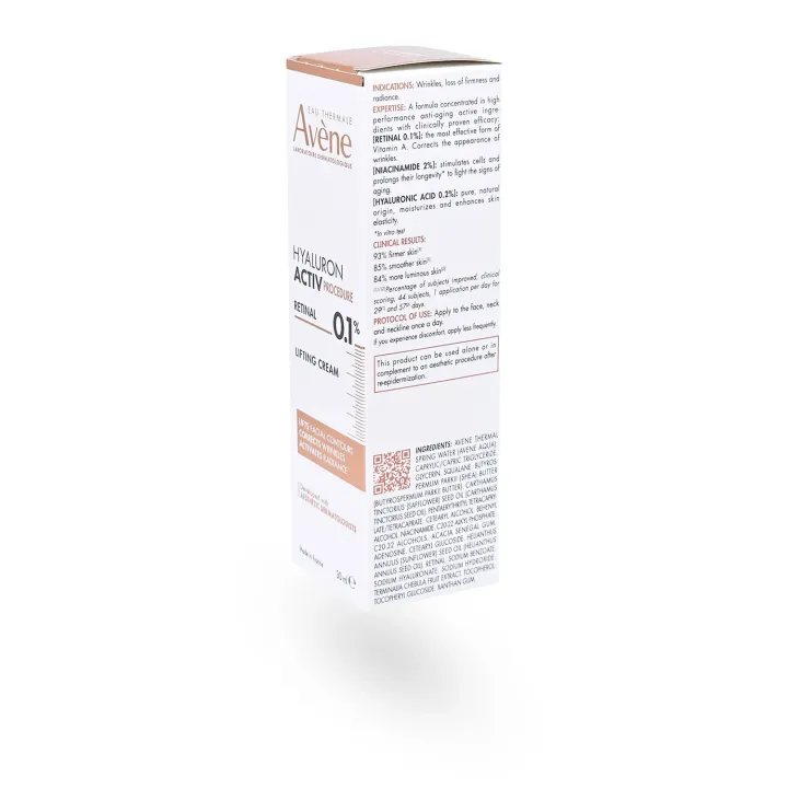 Avène HyaluronActiv PROCEDURE Retinal 0,1% | Crème lifting anti-âge 30 ml