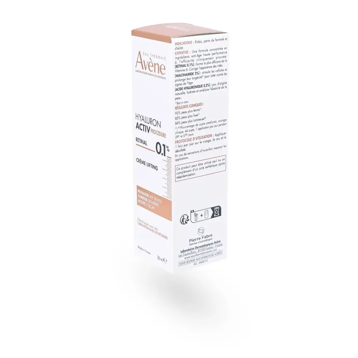 Avène HyaluronActiv PROCEDURE Retinal 0,1% | Crème lifting anti-âge 30 ml