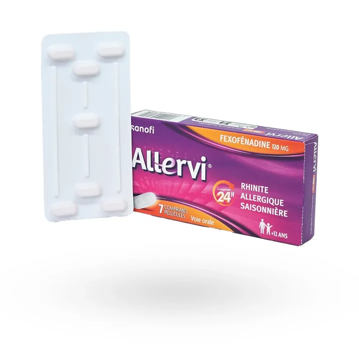 Allervi 120 mg – Rhinites allergiques saisonnières 7 comprimés | Pharmacie en ligne