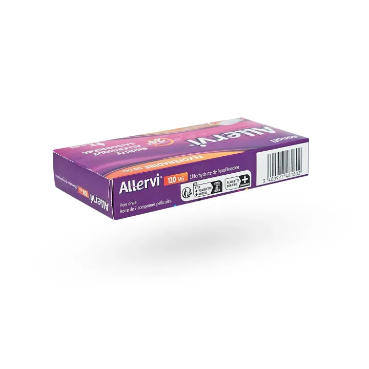 Allervi 120 mg – Rhinites allergiques saisonnières 7 comprimés | Pharmacie en ligne