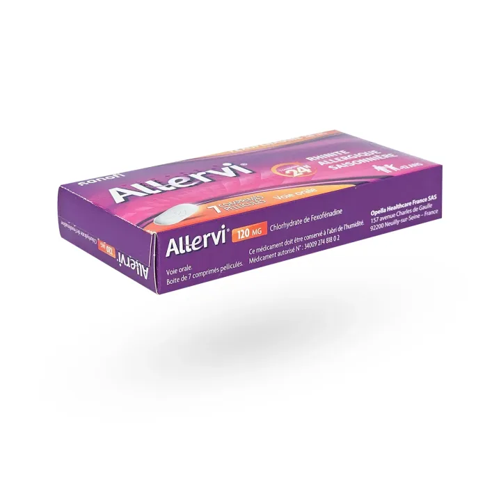 Allervi 120 mg – Rhinites allergiques saisonnières 7 comprimés | Pharmacie en ligne