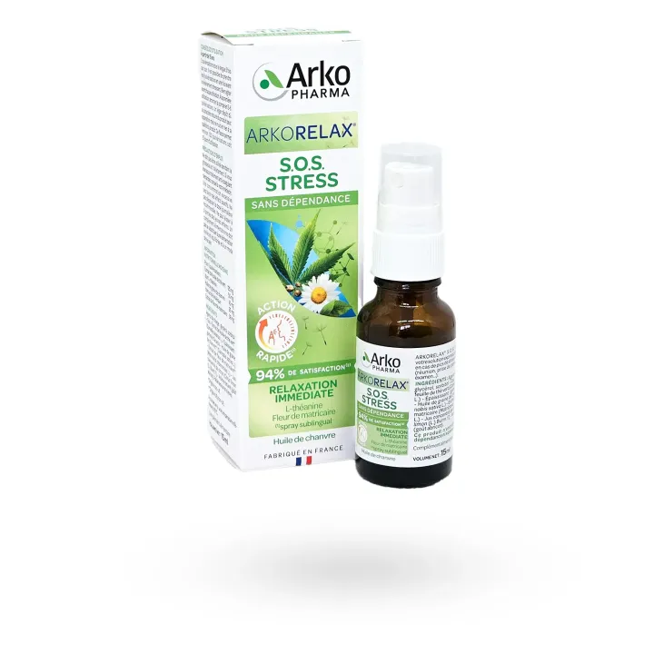 Arkorelax SOS Stress Spray 15 ml Arkopharma – Anti-stress naturel et rapide