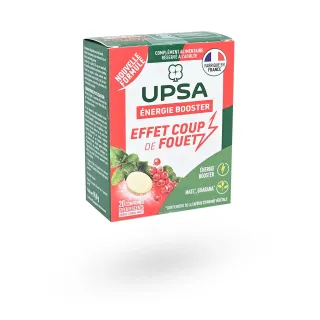 UPSA énergie booster effet coup de fouet 20 comprimés effervescents