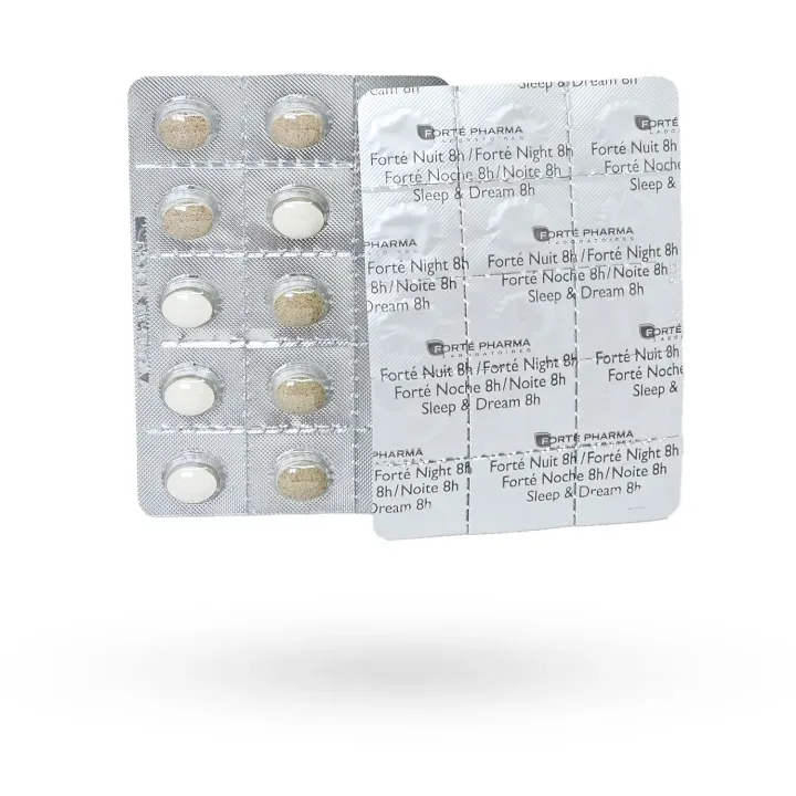 Forté Pharma Forté Nuit 8 h – 30 comprimés | Sommeil réparateur et endormissement rapide