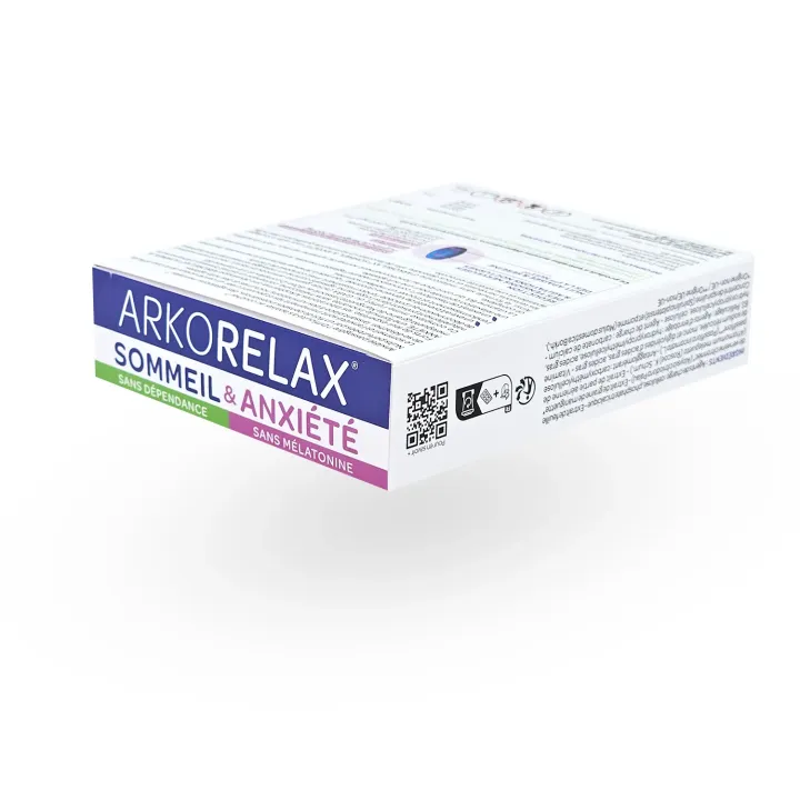 Arkorelax Sommeil & Anxiété 15 ou 30 comprimés – Sommeil naturel et anti-stress Arkopharma