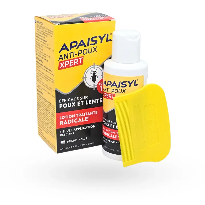Apaisyl Xpert lotion anti-poux 100% radical lotion + peigne | Pharmacie en ligne