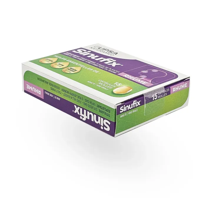 UPSA Sinufix rhume | Huiles essentielles de citron, thym, menthe poivrée – Pharmacie en ligne