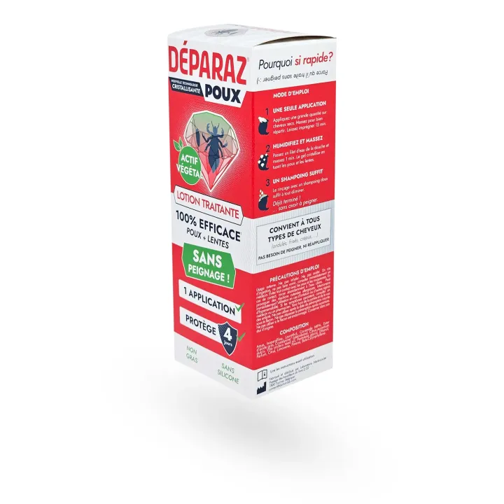 Déparaz Poux – Lotion anti‑poux cristallisante sans peignage | Pharmacie en ligne