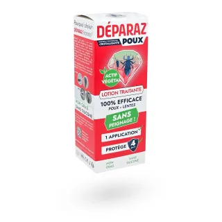 Déparaz Poux lotion traitante cristallisante anti-poux sans peignage 100 ml